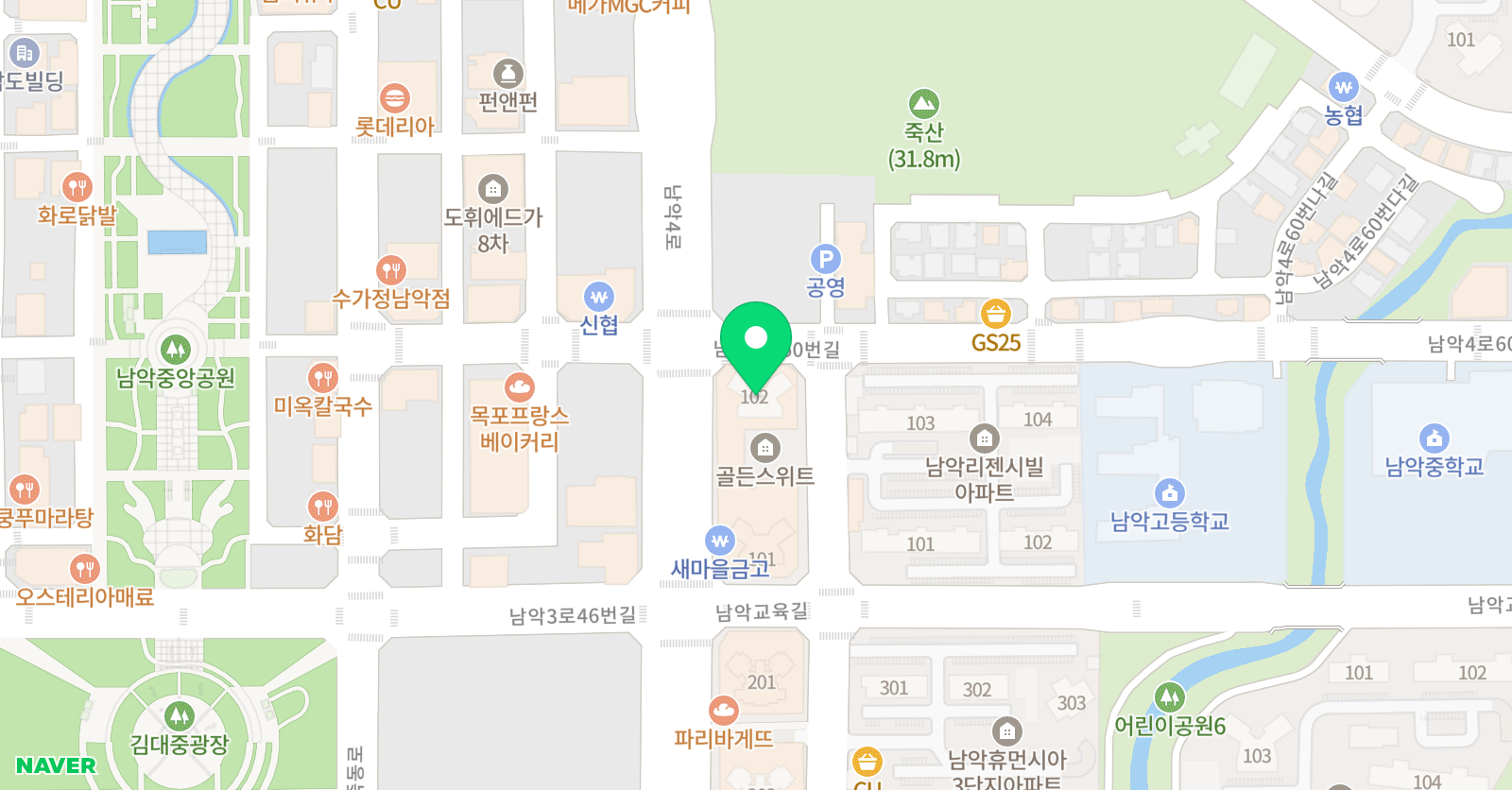 버클리뮤직스쿨 학원 위치