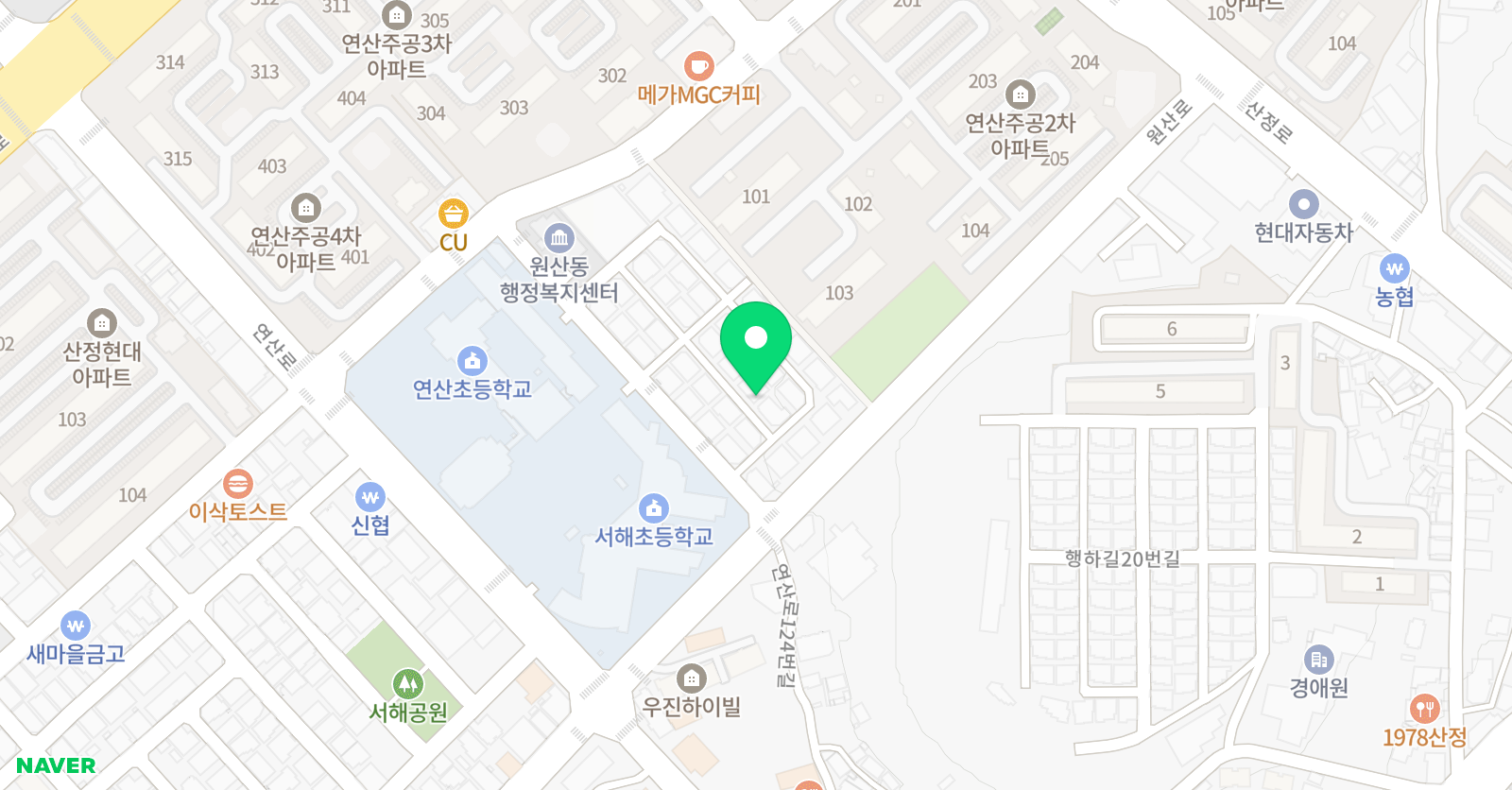 까망 피아노학원 위치