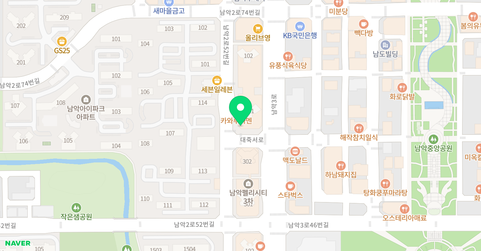 정의정 어학원 위치