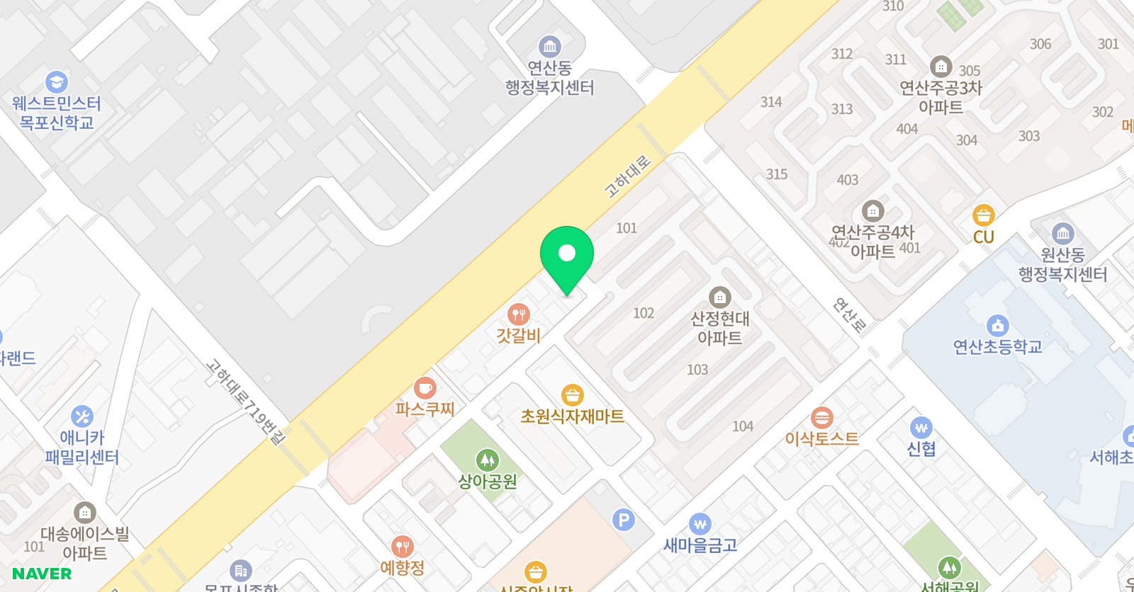 홍박사 독서논술 위치