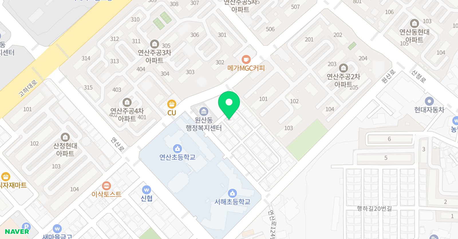 임채윤 수학학원 위치