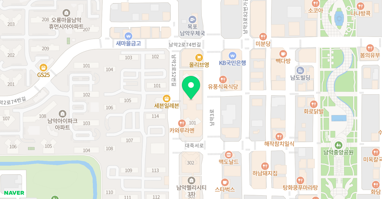세움 수학학원 위치