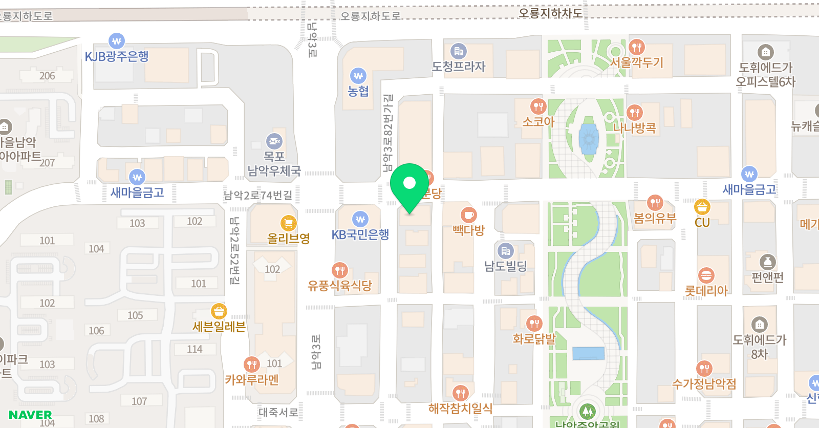 그루브댄스학원 무안남악점 위치