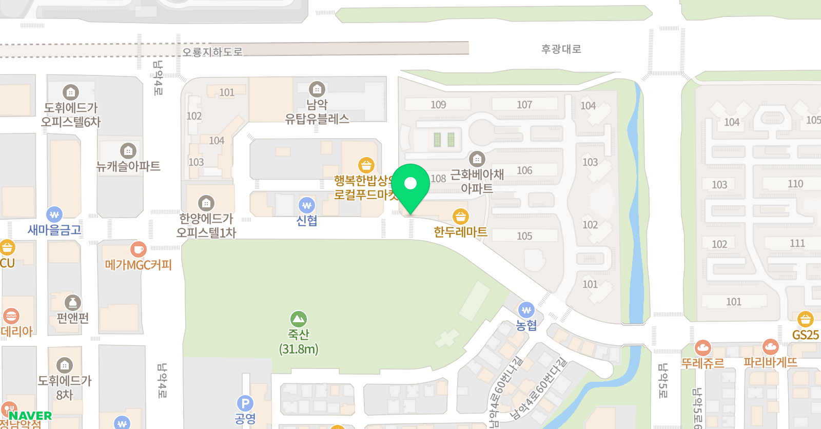 유앤아이 학원 위치