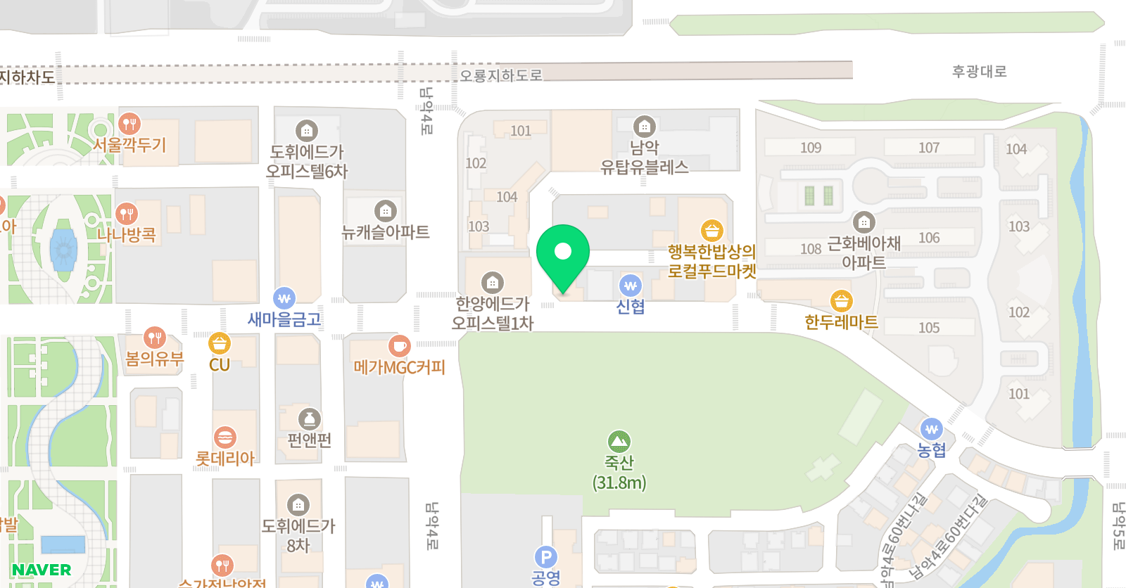 아이콘바스켓볼 농구교실 위치