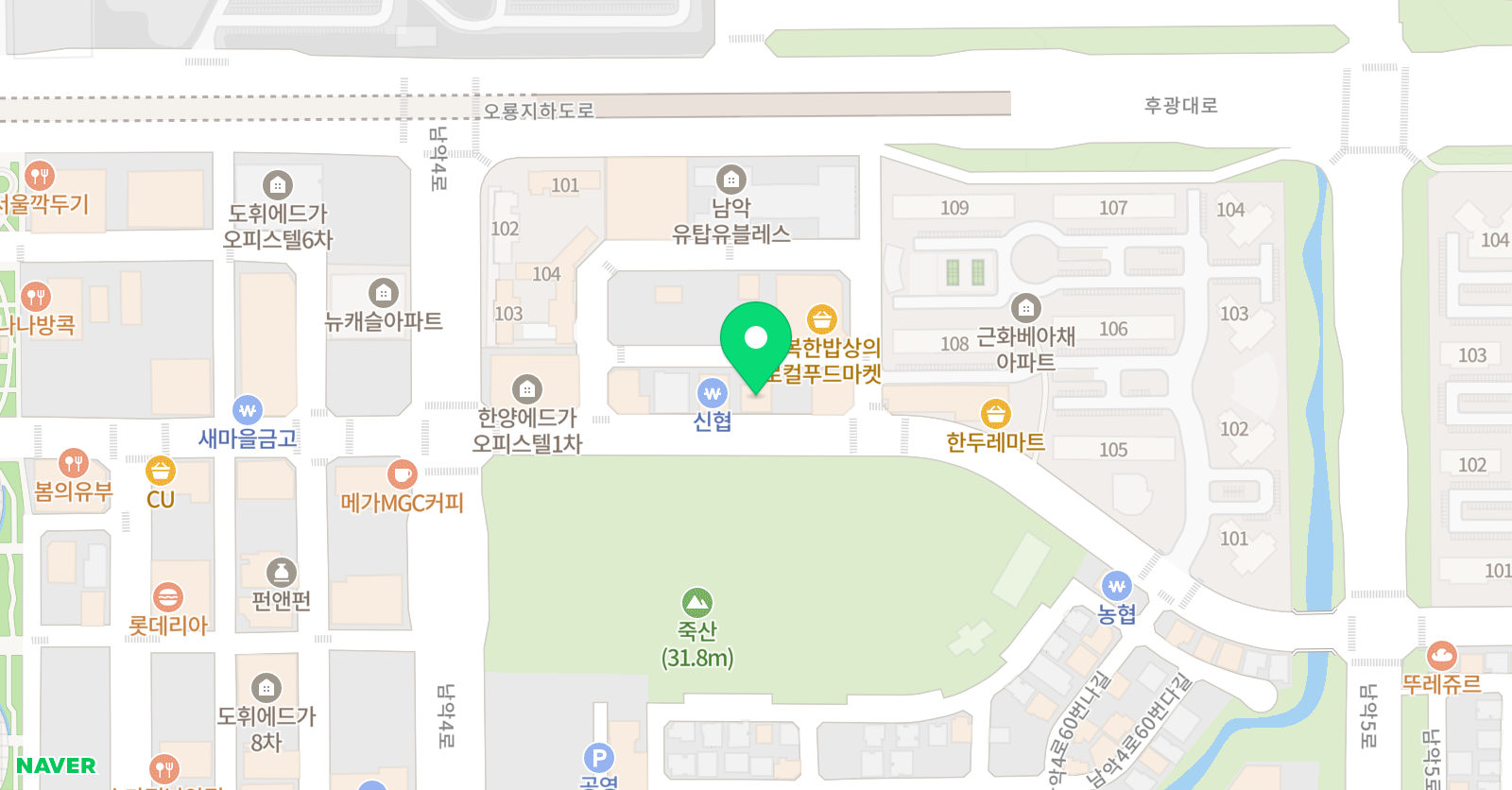 금경아카데미 융합학원 위치