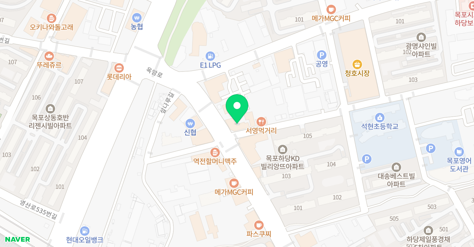 리샘수학전문학원 위치