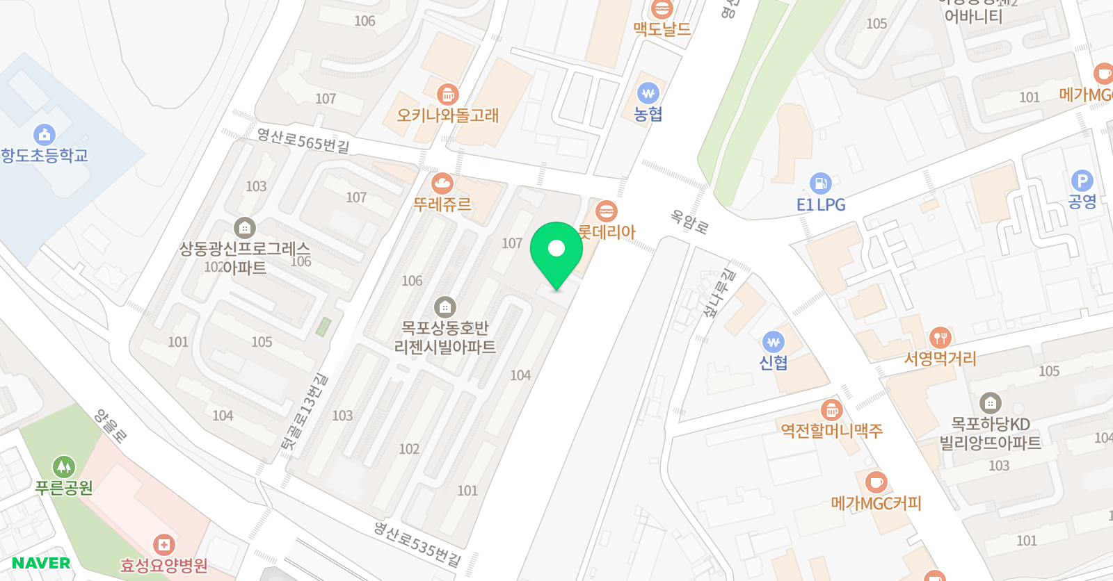 아이엔 수학학원 위치