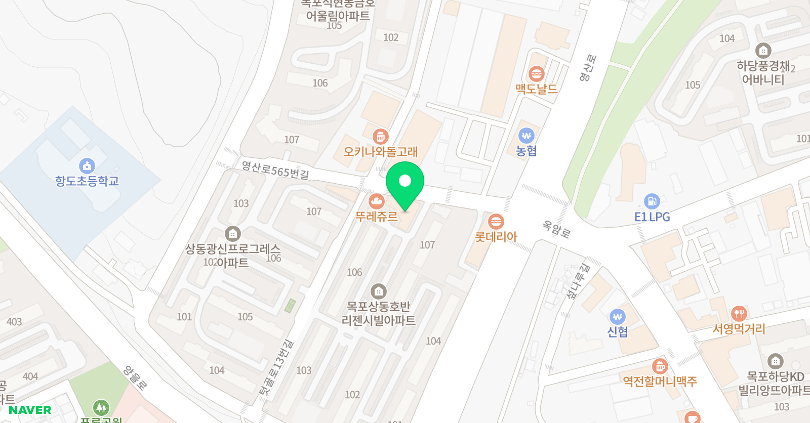 위너스 영어학원 위치
