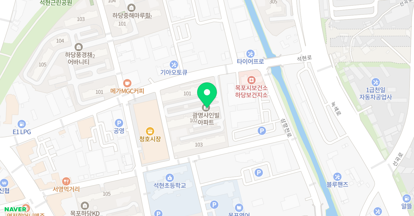 하당 미술관 숙제학원 위치