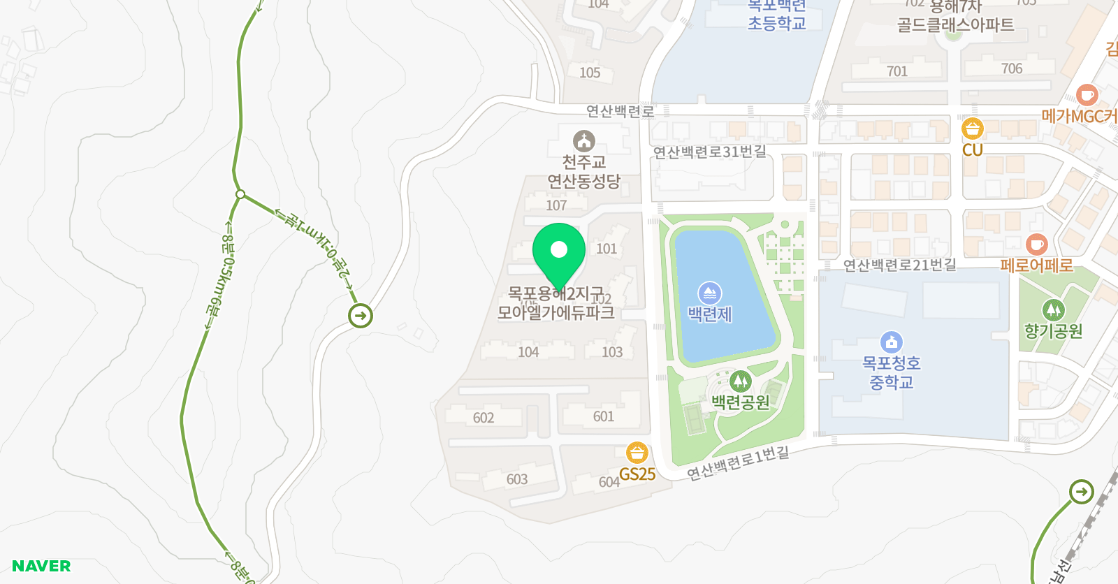아트앤하트 연산모아엘가에듀파크 교육원 위치