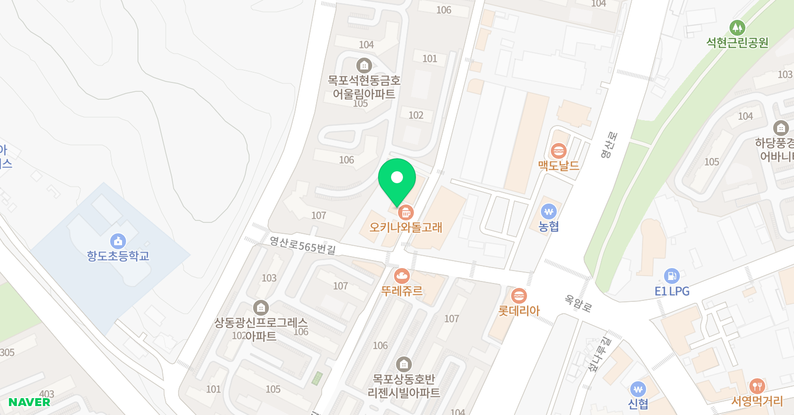 스마트해법 수학 석현점 위치