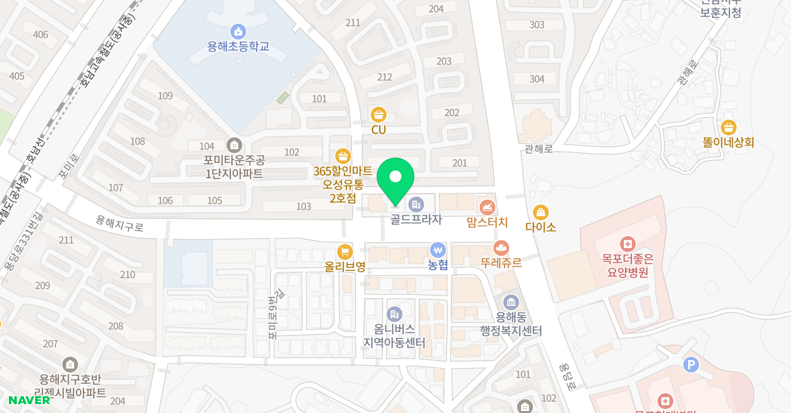평화 피아노학원 위치