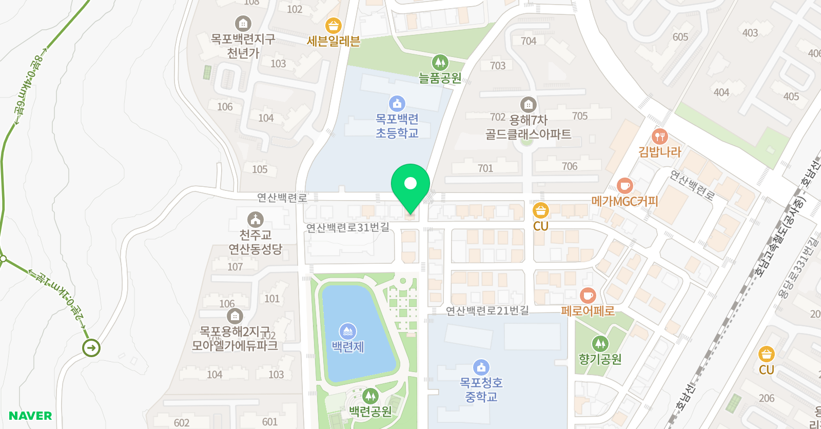 하늘샵 피아노음악학원 위치