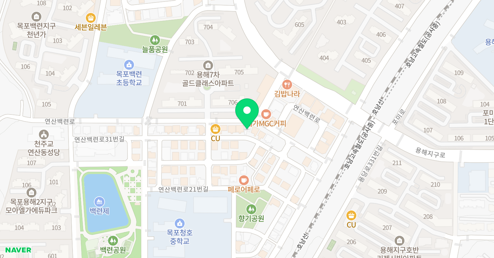 삼성영어셀레나 백련학습관 위치