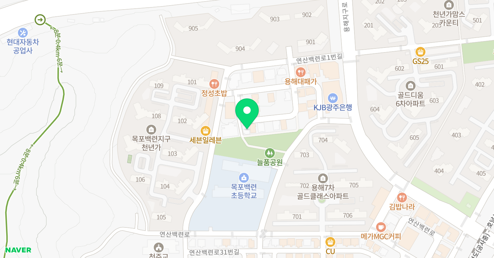 해법영어 백련교실 위치