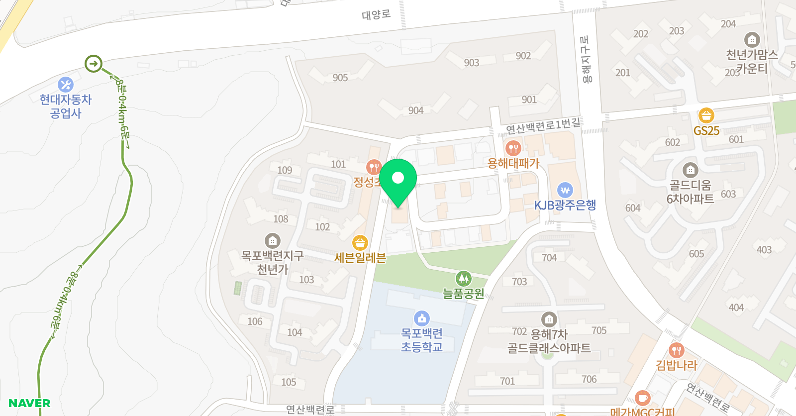 이즈웰영어학원 위치