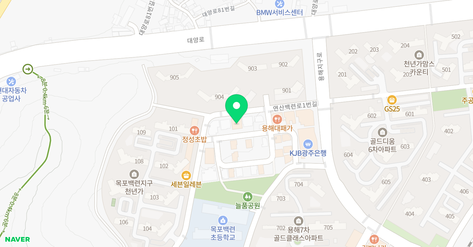 세움 학원 위치