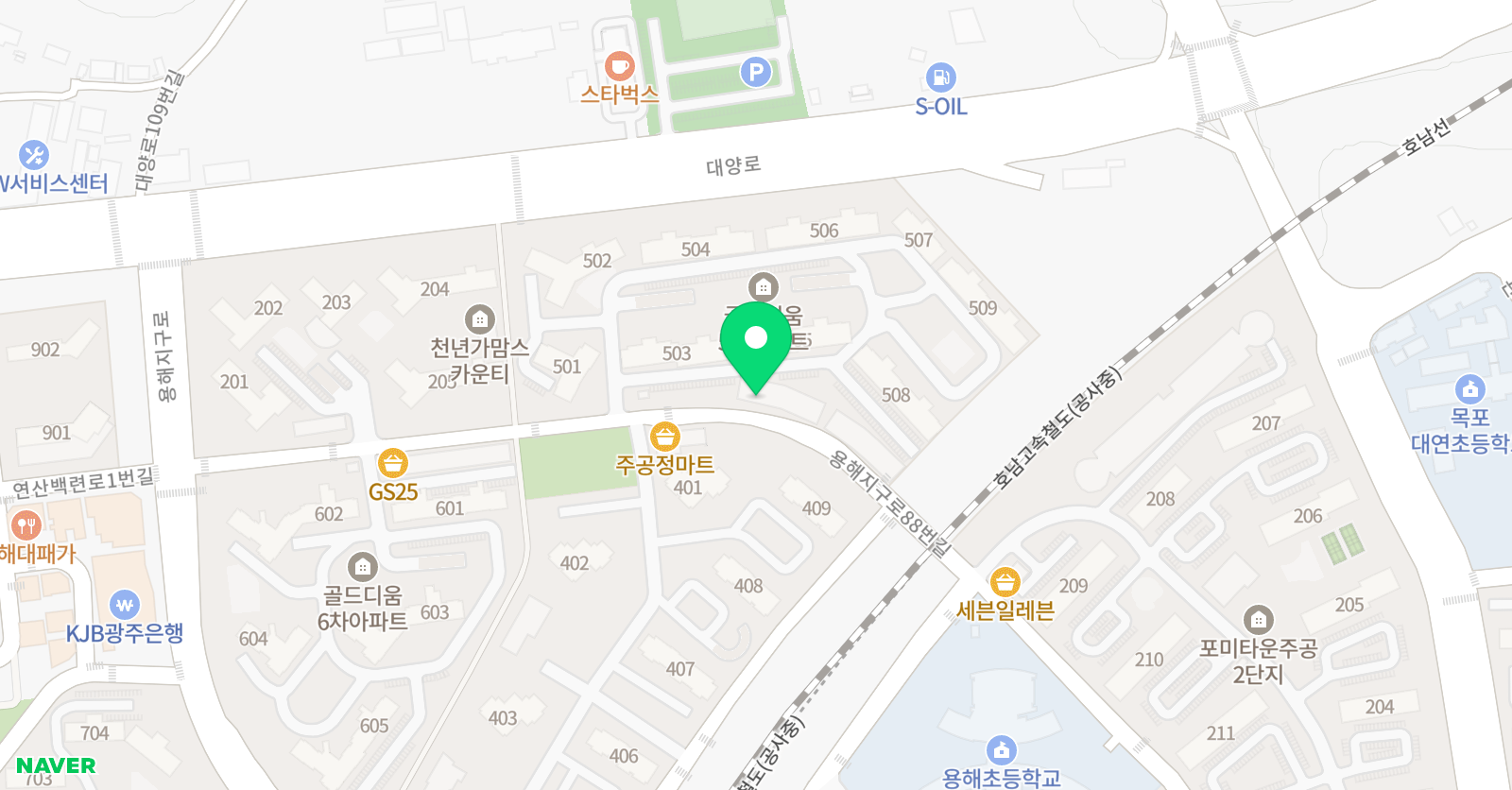 드림아이 태권도 파워점핑줄넘기클럽 위치