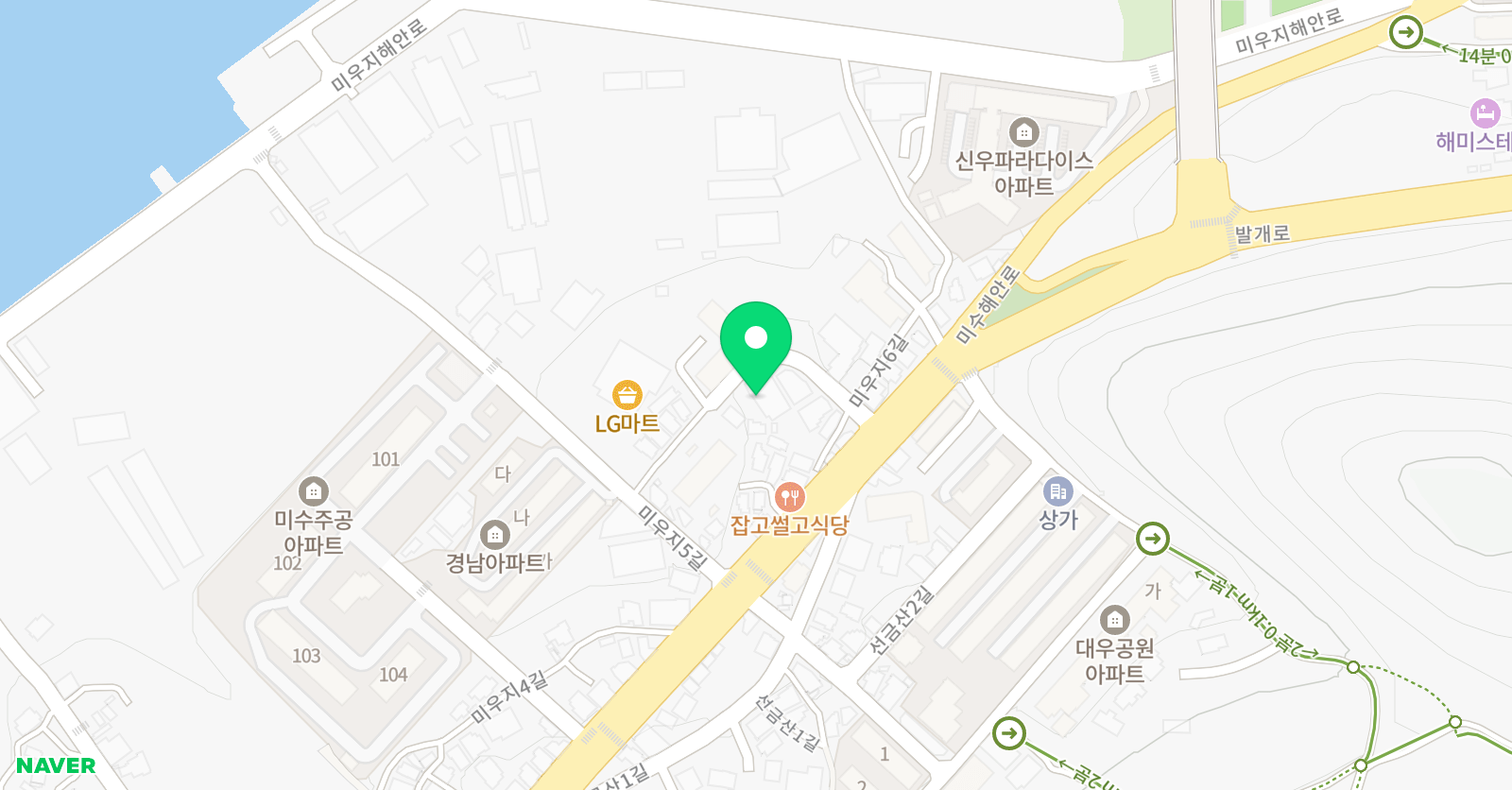 혜성 음악전문 학원 위치