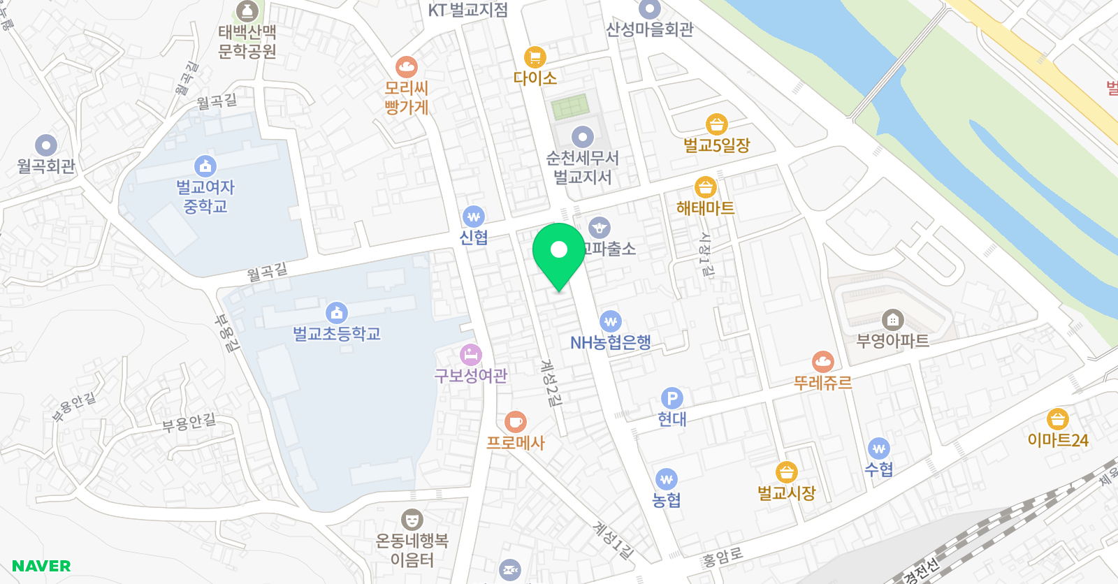 오쌤 영어학원 위치