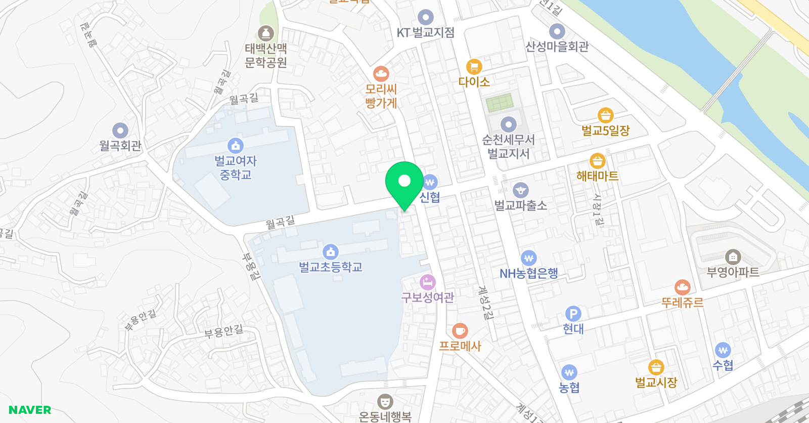 푸르넷 영어학원 위치