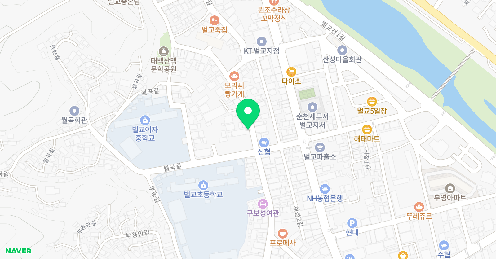 벌교 태권도 위치