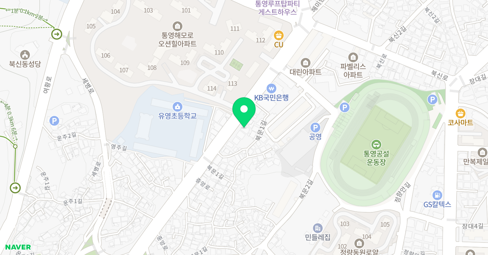 신신 태권도 통영점 위치