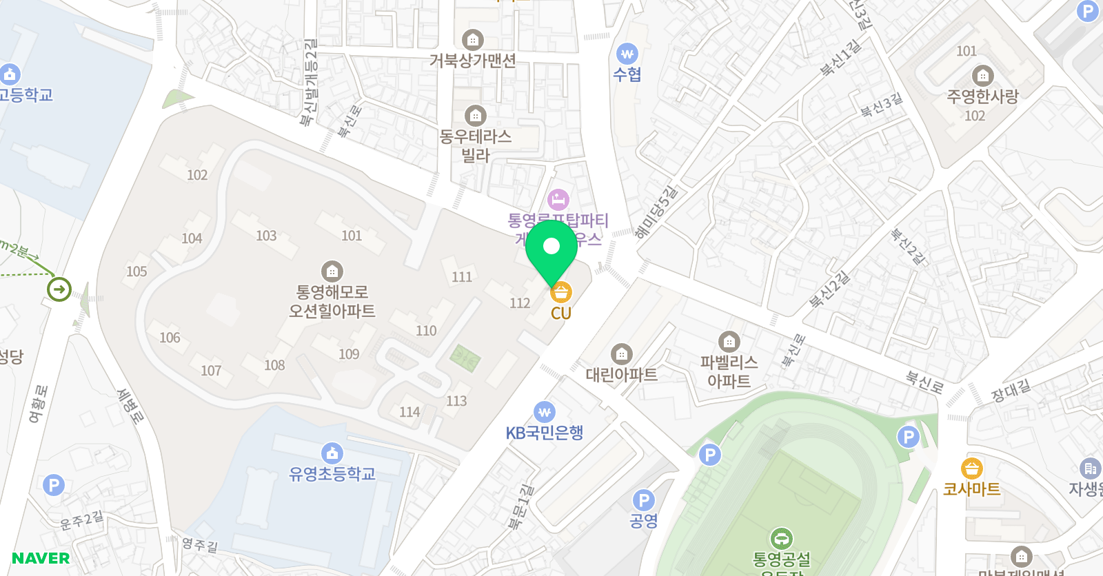 아트앤하트 미술교습소 북신해모로상가 위치