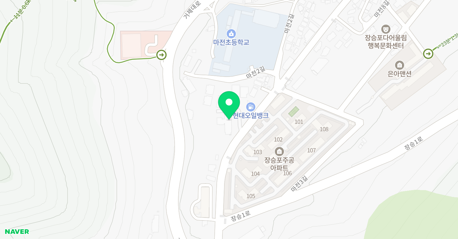 그림숲 미술학원 위치