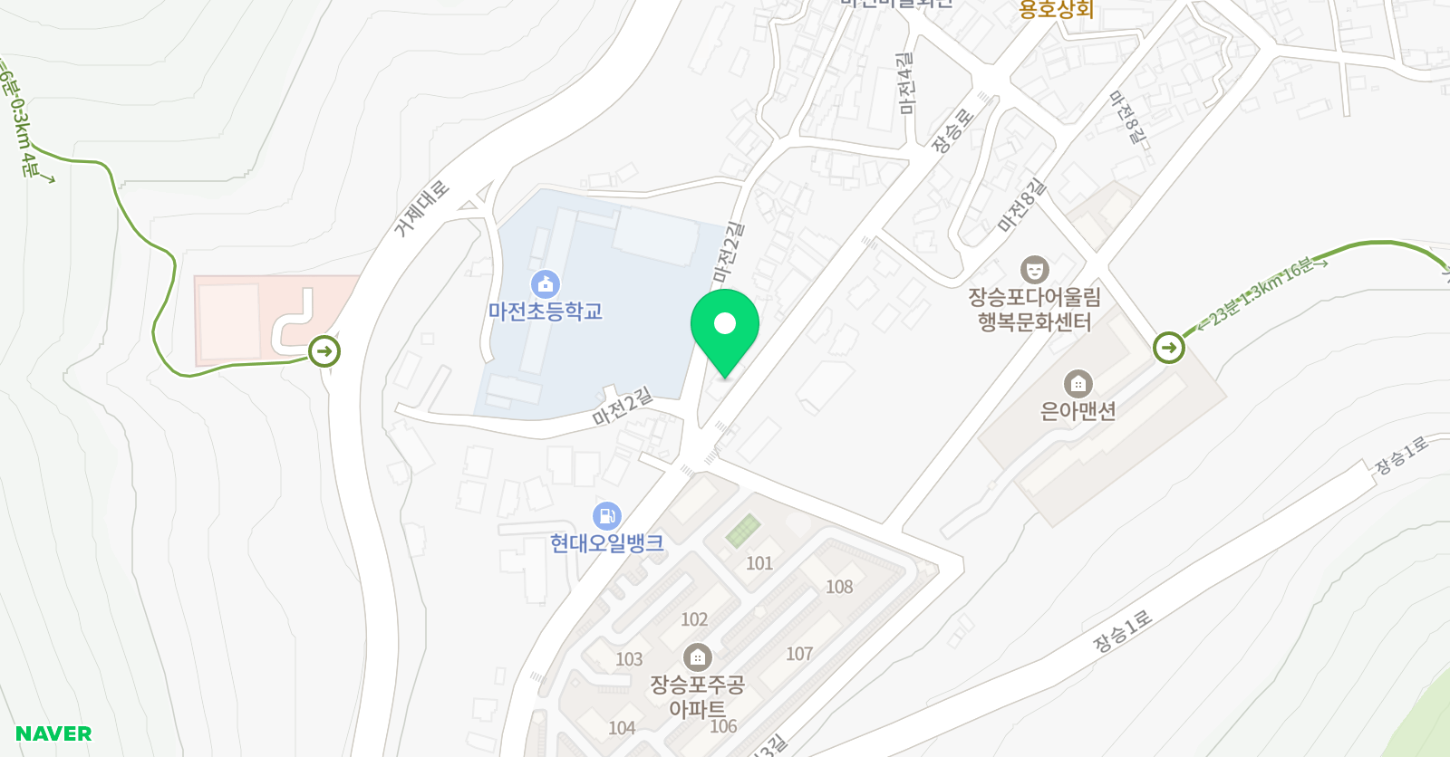 MJ 태권도 위치