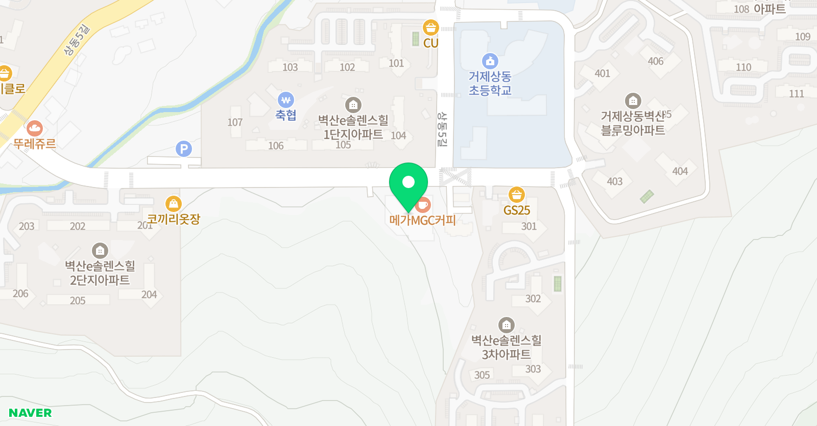 뮤엠영어 상동벽산 1호점 위치