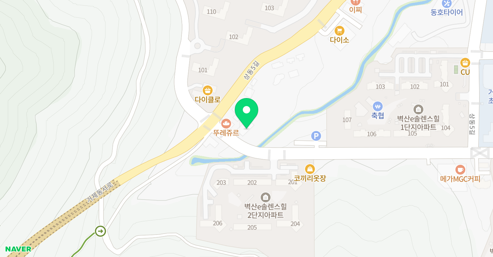 미술친구 상동점 위치