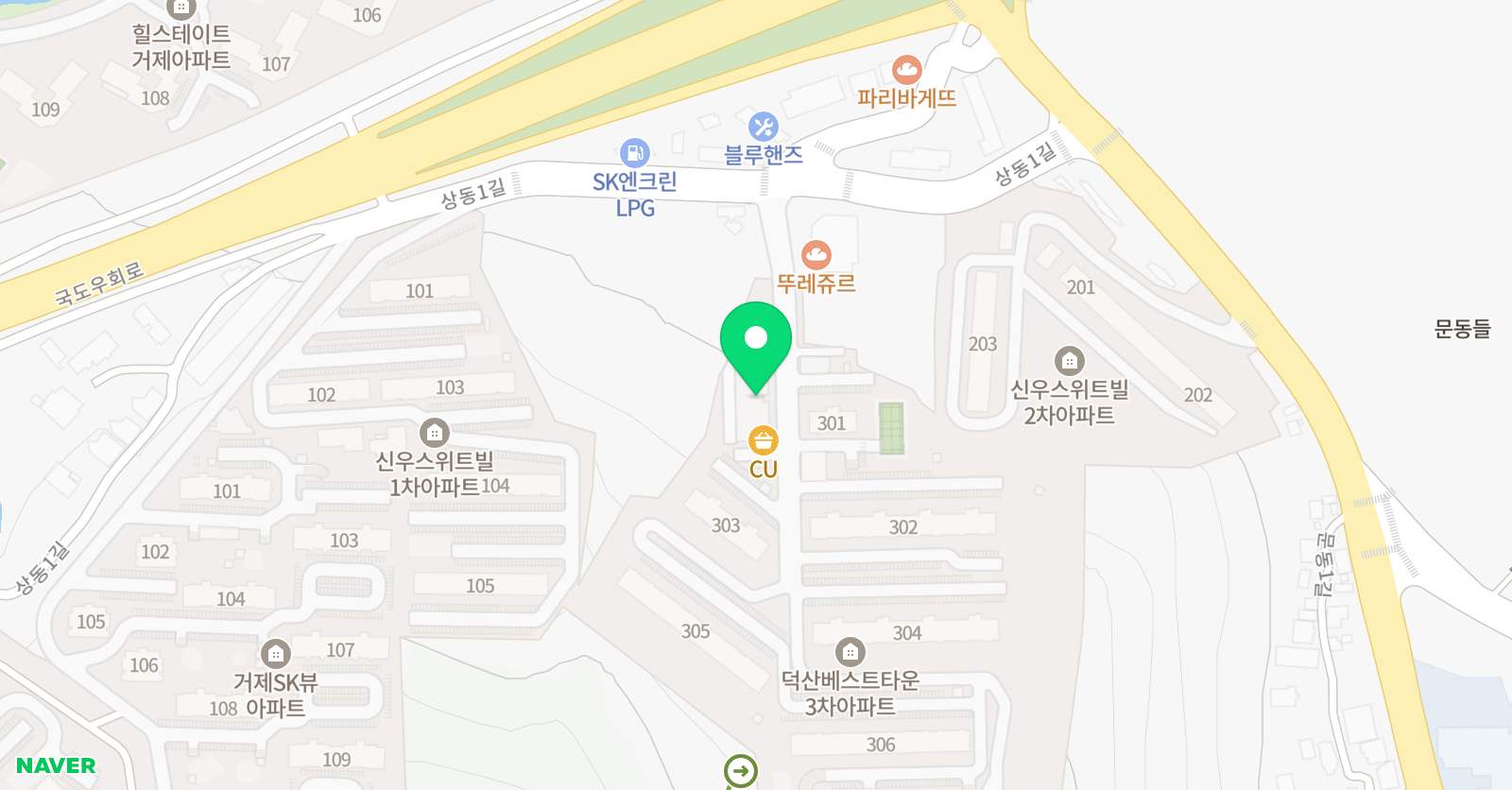 스마트해법 수학 거제덕산베스트타운점 위치