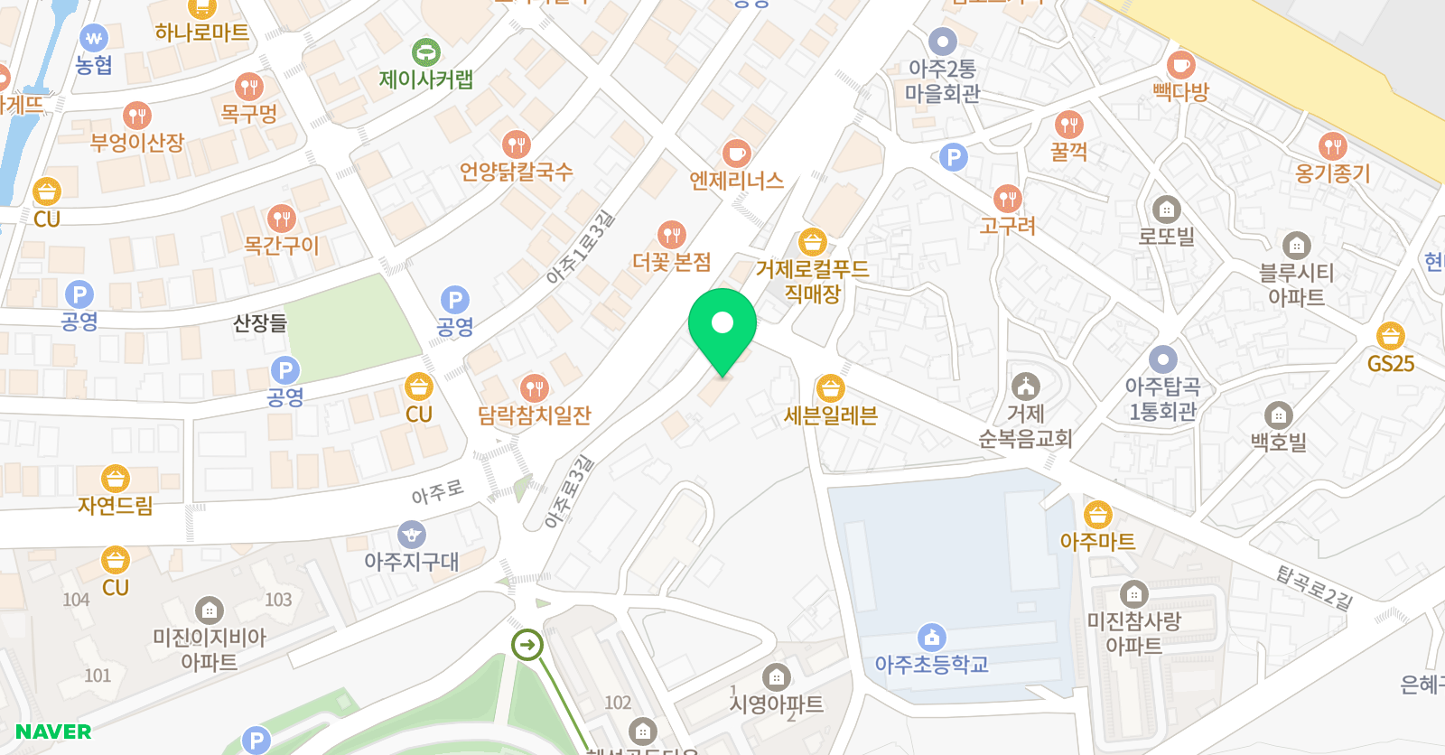 반튼 잉글리쉬어학원 위치