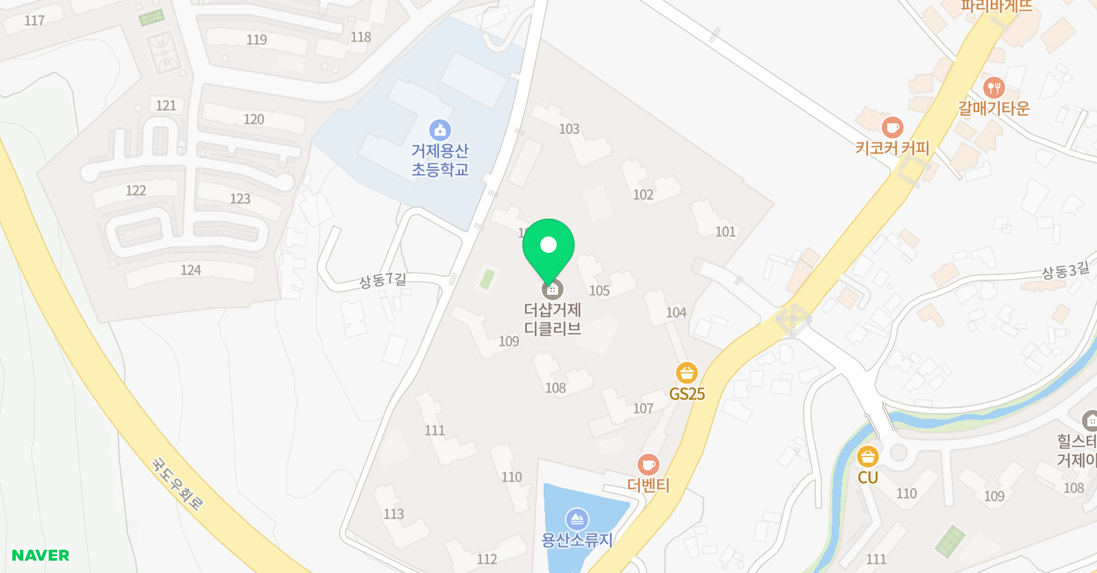 윤선생우리집앞영어교실 거제용산초점 위치