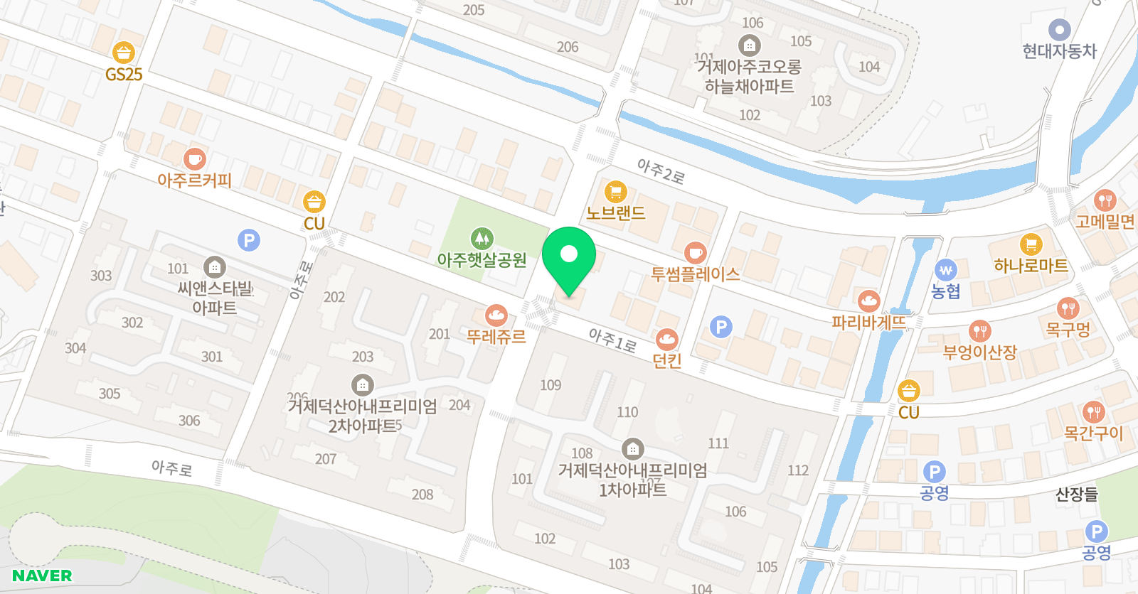 이앤디영어학원 위치
