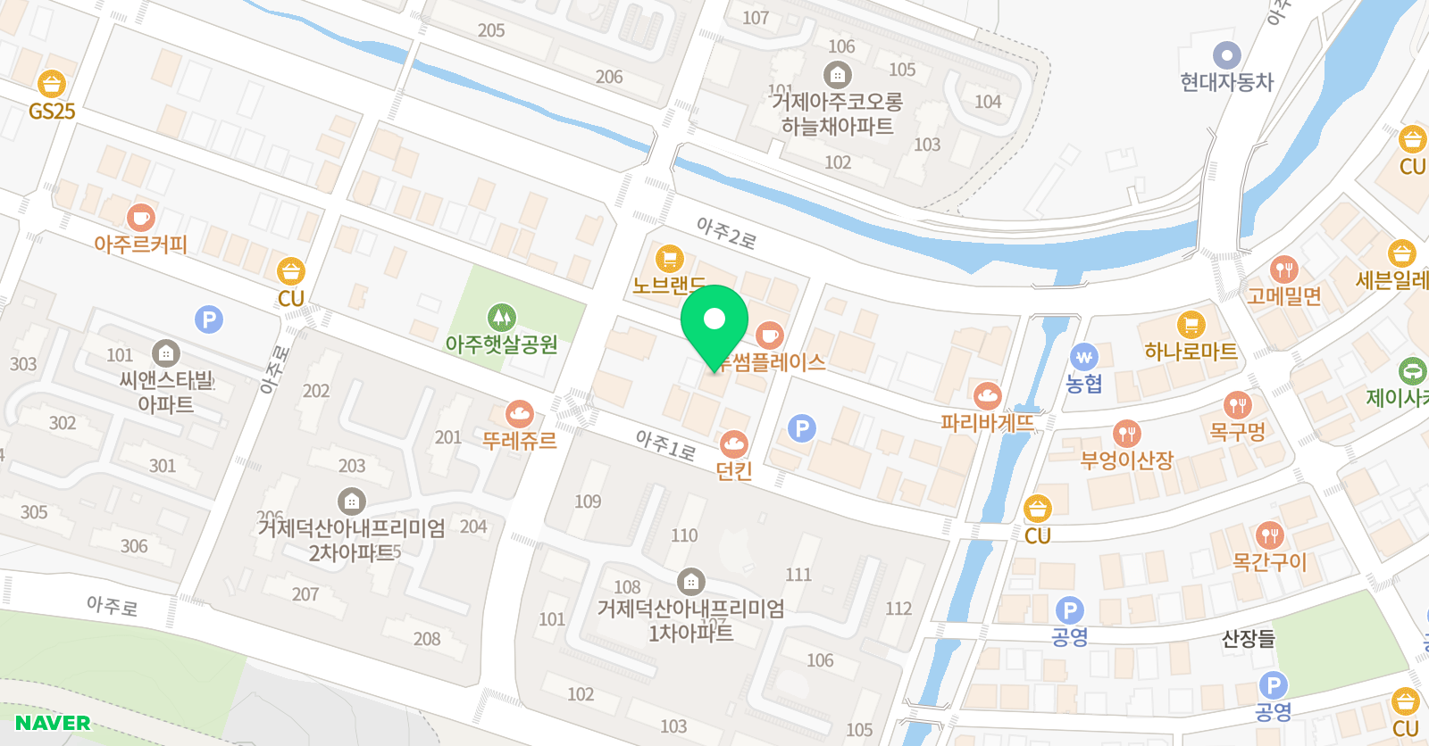 AA 수학학원 위치