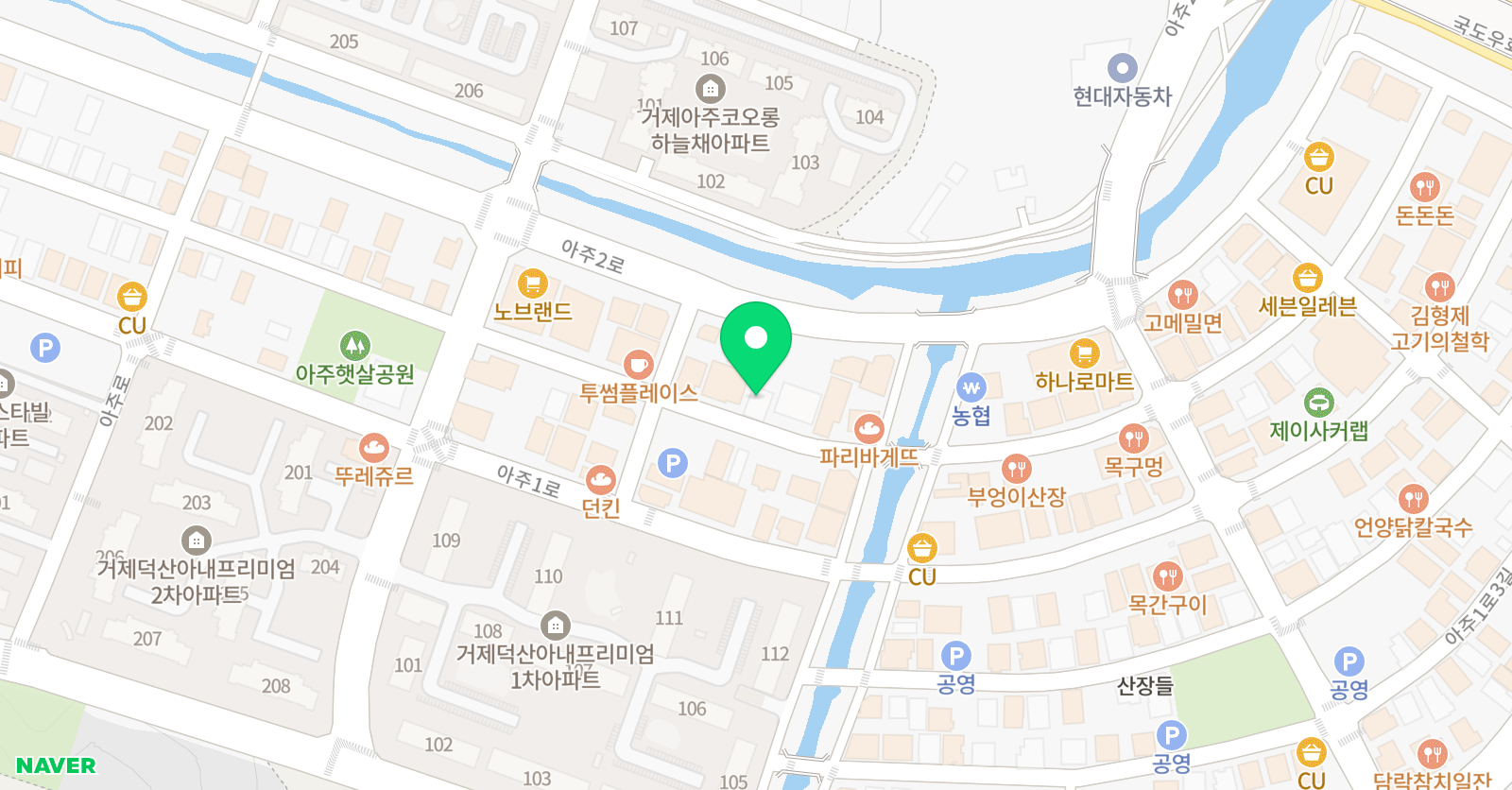 윌그로우 어학원 아주캠퍼스 위치