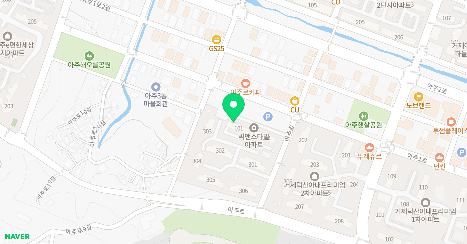 플라톤아카데미 아주덕산교실 위치