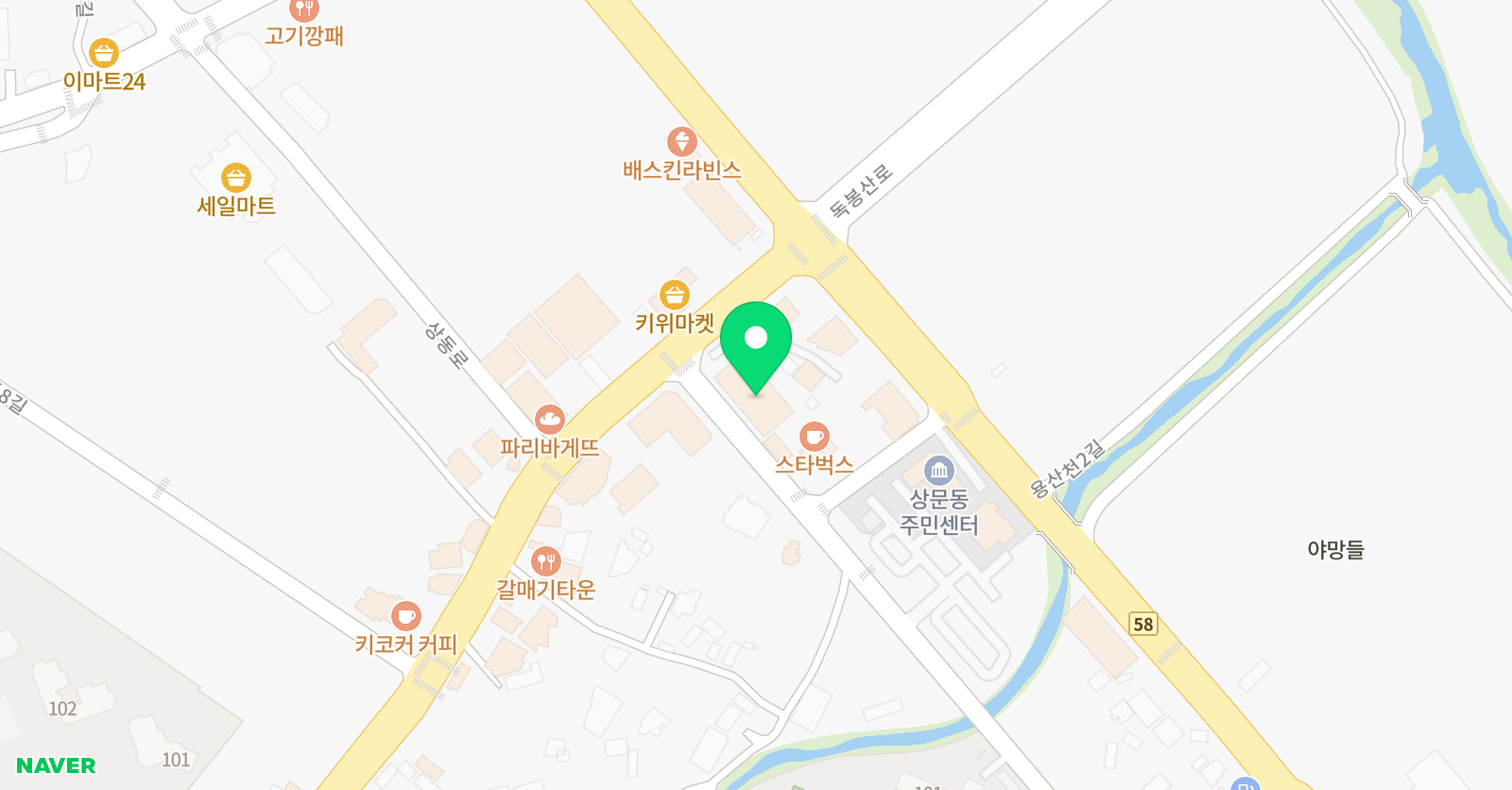 킹콩플러스 축구교실 점프스쿨 상동점 위치