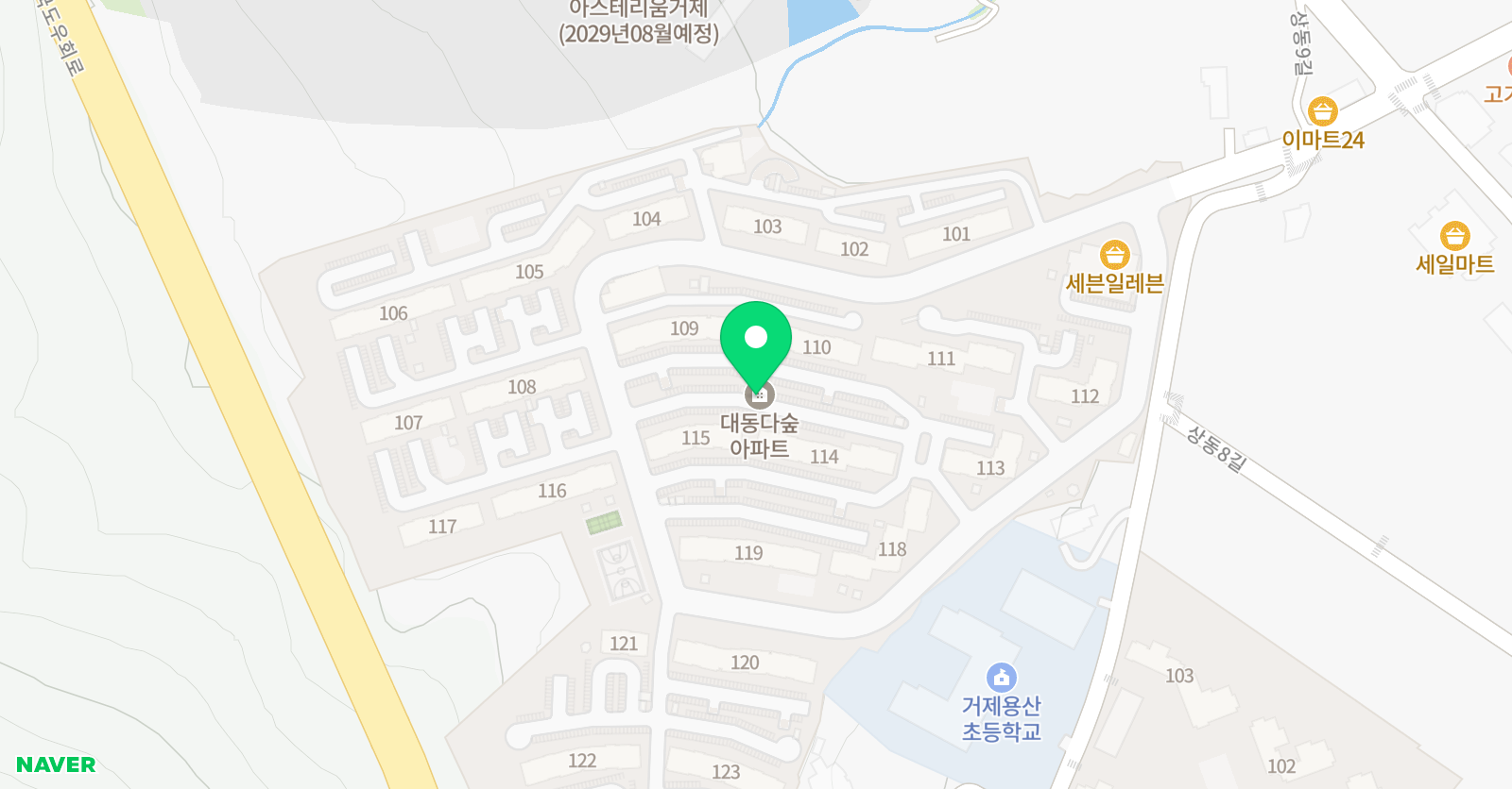 책통클럽 거제대동다숲점 위치