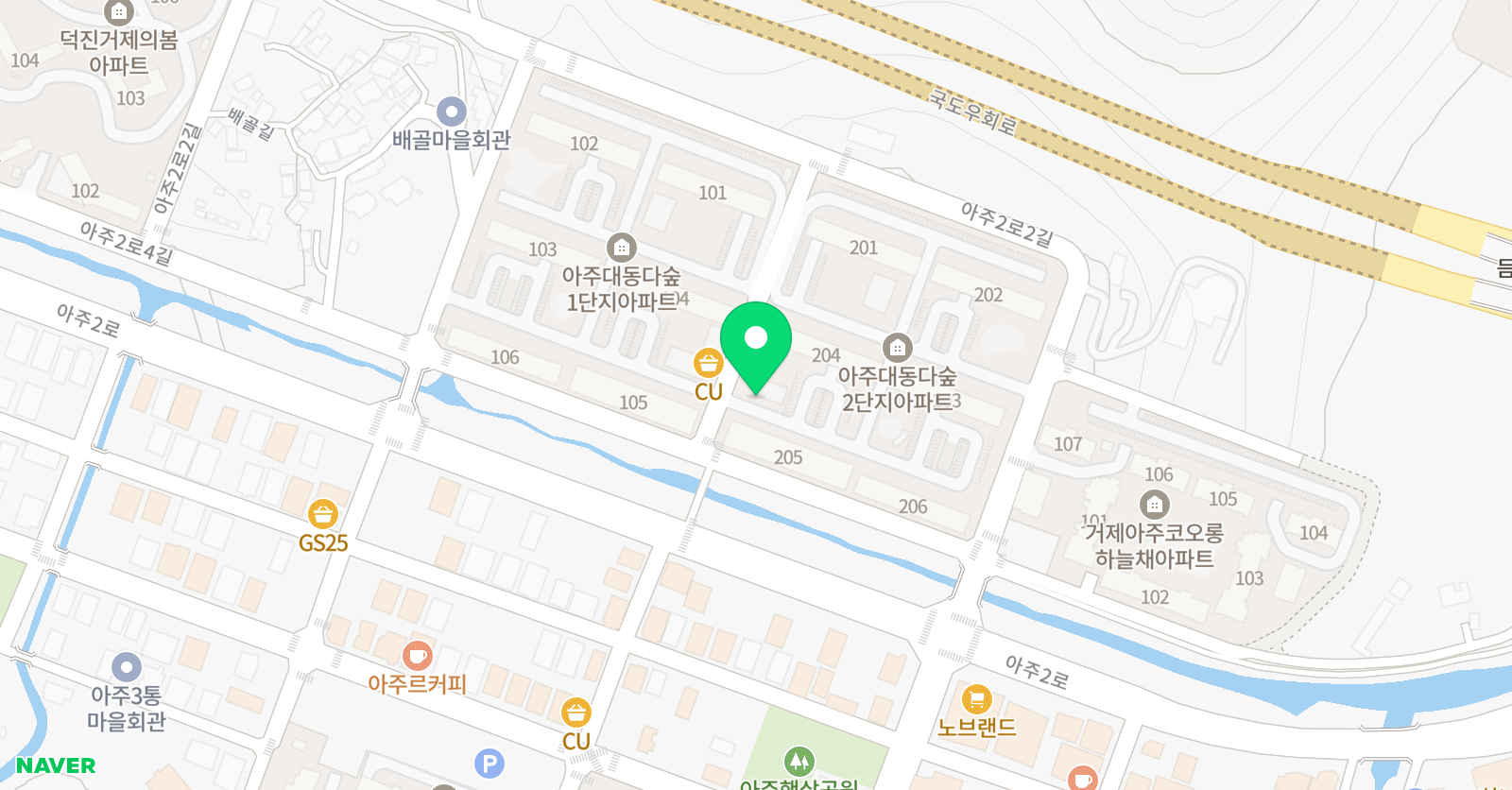 스마트해법 수학 거제아주대동다숲2차점 위치