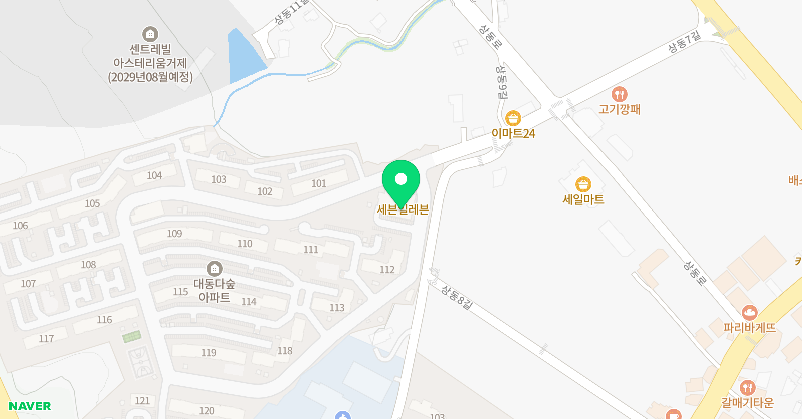 뮤엠 영어 상동점 위치