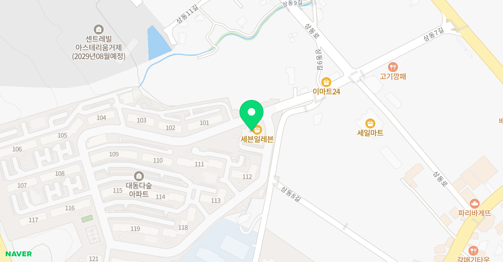 한우리 독서토론논술 거제상동대동다숲독서교실 위치