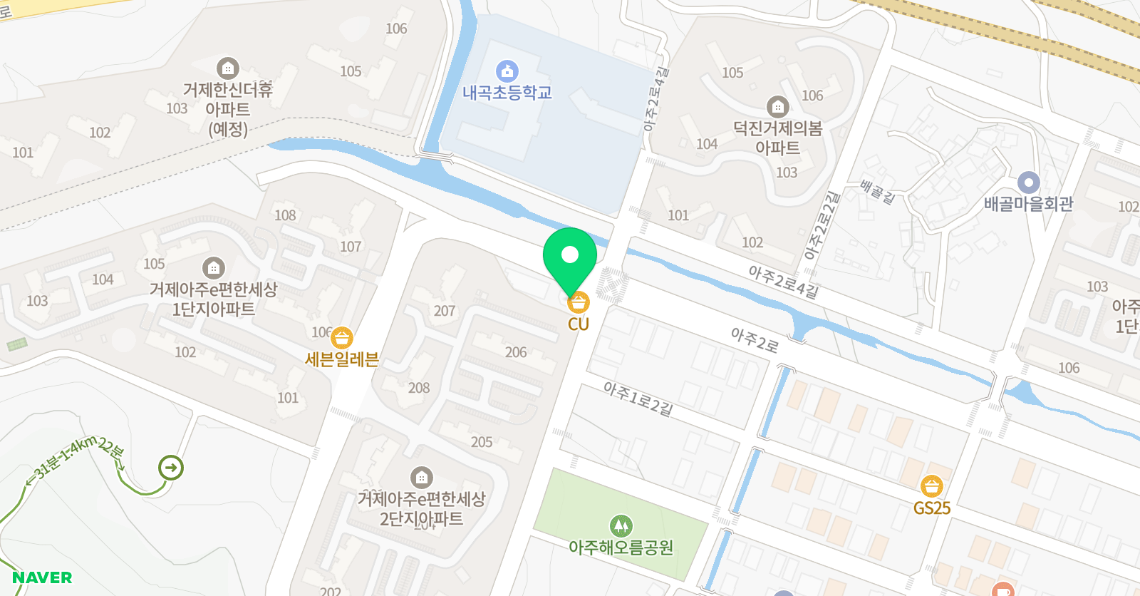 아주내곡MJ 태권도장 위치