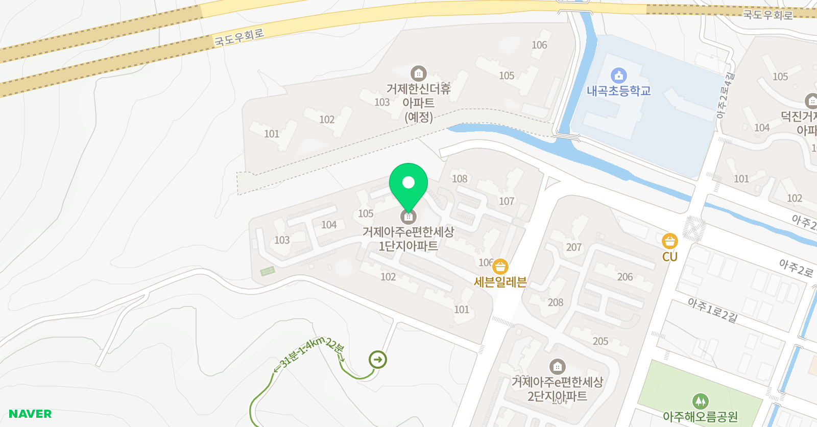 링키영어 거제아주점 위치