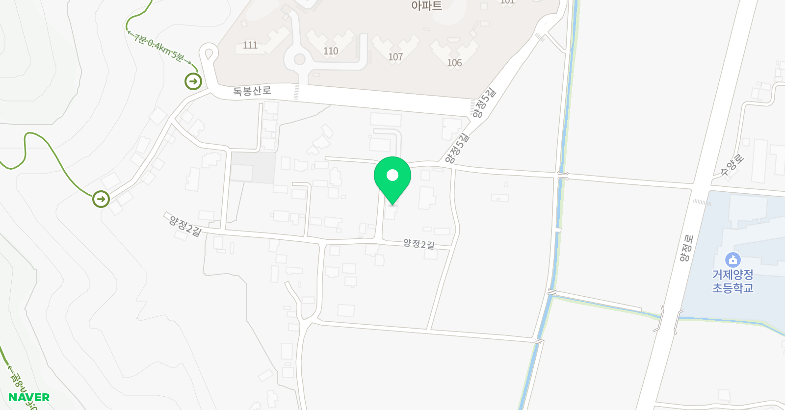 공터 영어 양정센터 위치