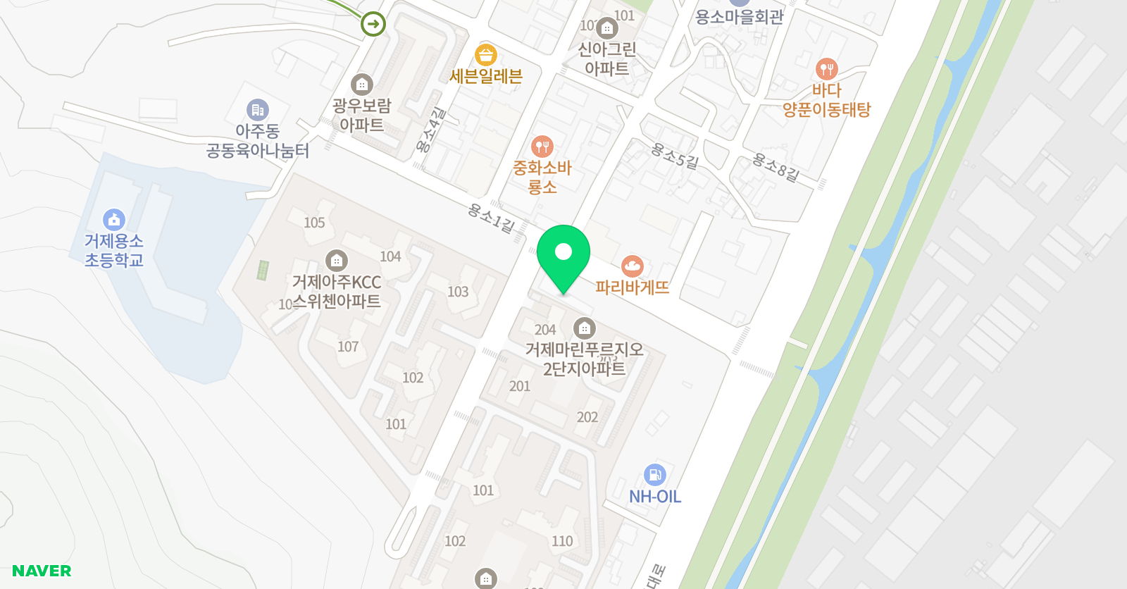 공터 영어수학 거제아주센터 위치