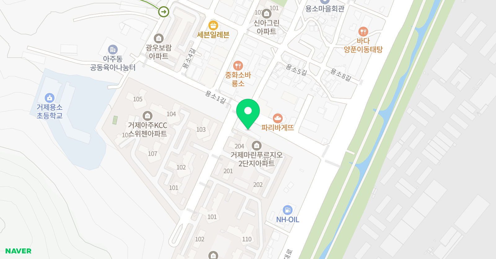 아소비 거제아주학원 위치
